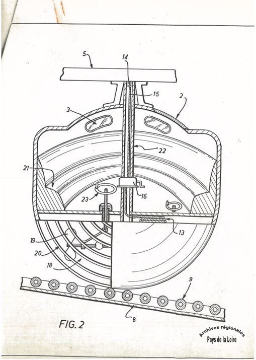 Croquis extraits du brevet d’invention de Mme Cathalan (1972).