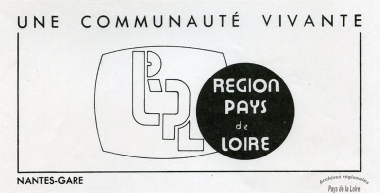 Flamme postale des Pays de la Loire du bureau de poste de Nantes-Gare (1974) 