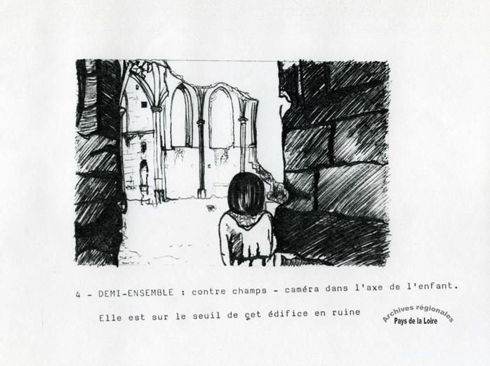 Storyboard du projet de court-métrage "Saison au paradis" de Catherine Fourrier [1988].