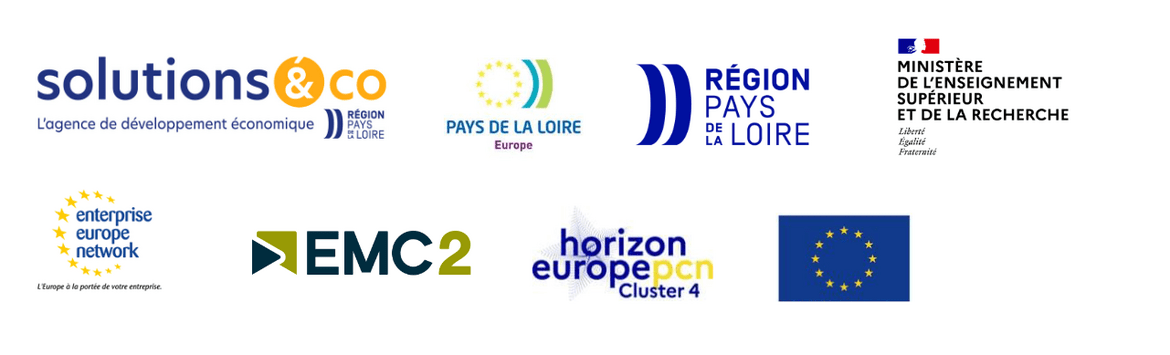 Logos des partenaires et co-organisateurs de l'événement numérique du Hub Europe