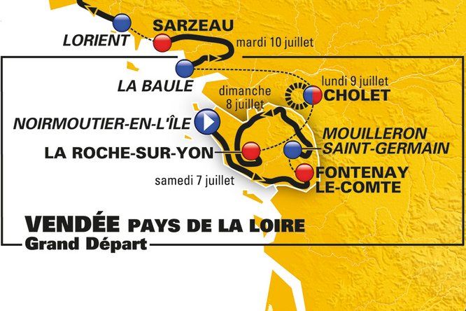 carte Tour de France 2018