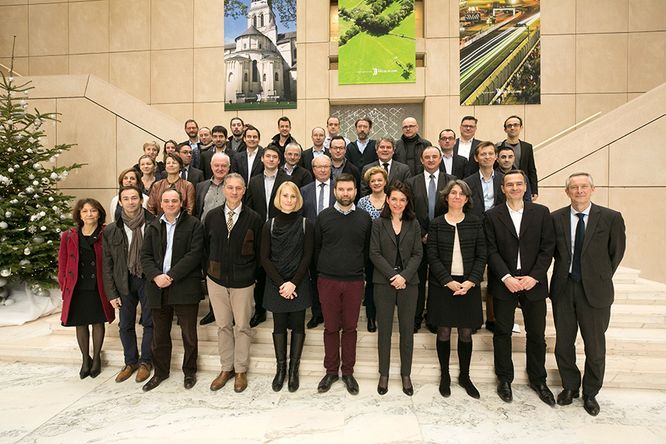 photo de groupe entrepreneurs à l'hôtel de région 