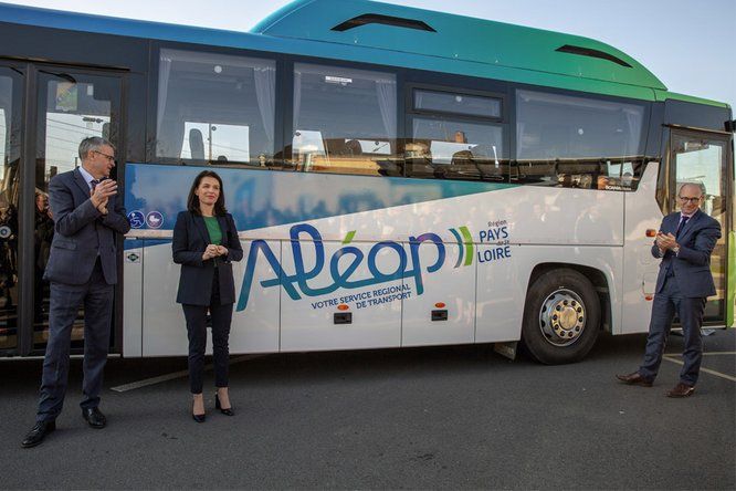 Inauguration de la marque régional de transports Aléop