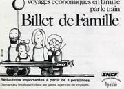 Publicité SNCF pour le billet de famille, 1978