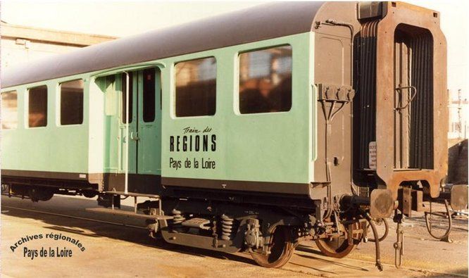 Voiture des Pays de la Loire du "Train des régions", 1985