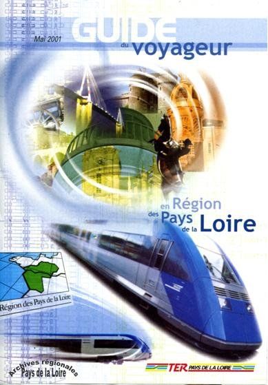 Couverture du premier Guide des voyageurs en région Pays de la Loire, édité en 2001