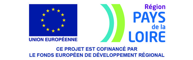 Union Européenne Région Pays de la Loire.  Ce projet est cofinancé par le Fonds Européen de développement régional