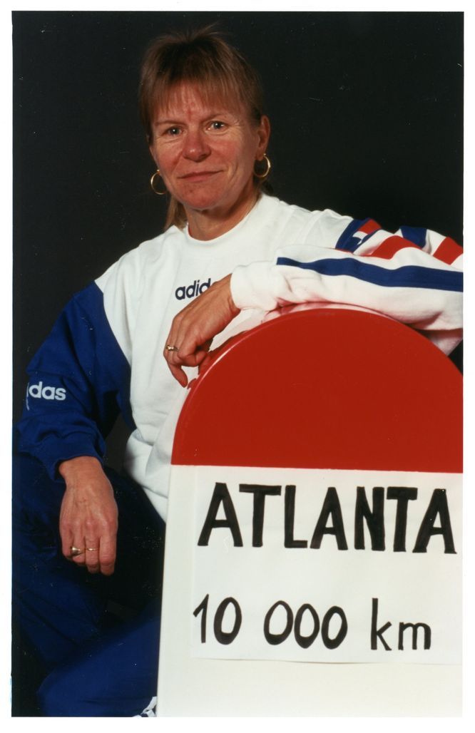 Nicole Lévêque, championne de France du semi-marathon, pré-sélectionnée aux Jeux olympiques (JO) de 1996 (phot. Quemener)