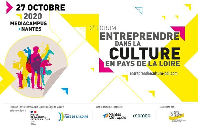 27 octobre 2020 Mediacampu>Nantes, 3e Forum Entreprendre dans la Culture en Pays de la Loire entreprendreculture-pdl.com