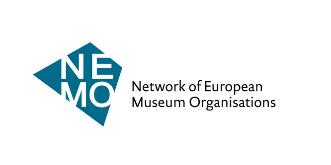 Logo avec texte "NEMO : Network of European Museum Organisation"