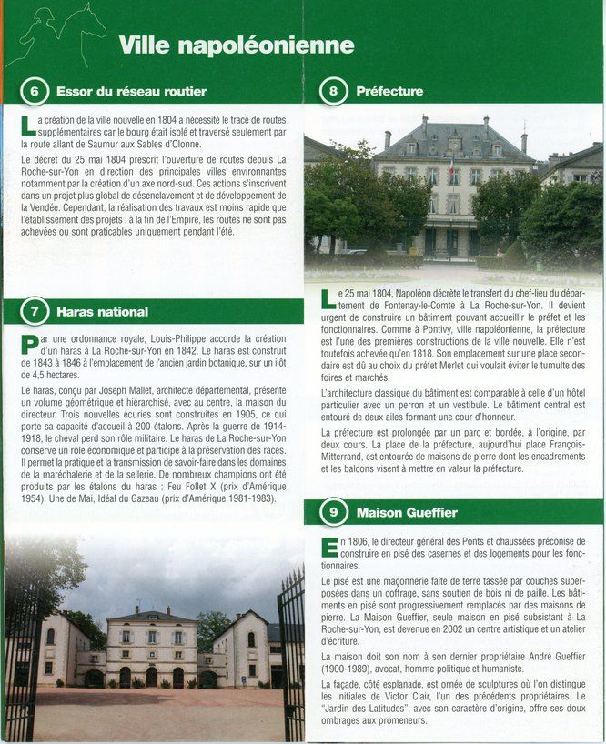 Dépliant touristique La Roche-sur-Yon (2005).