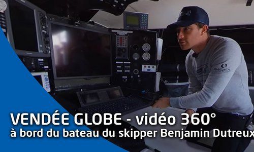 Vidéo 360° : visite de l'IMOCA du skipper du Vendée Globe Benjamin Dutreux