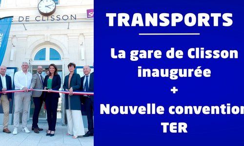 Christelle Morançais signe une convention avec SNCF Voyageurs et inaugure la gare de Clisson