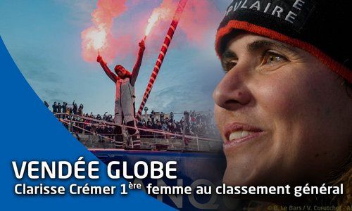 Clarisse Crémer : 1ère femme au classement Vendée Globe 2020/2021