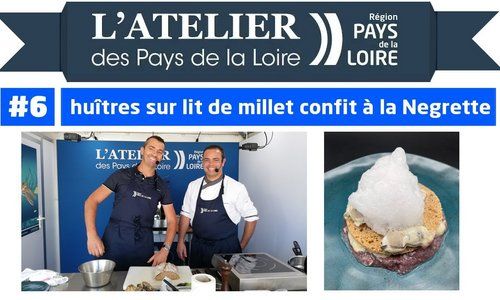 Recette d'huîtres mi-cuites sur lit de millet confit à la Negrette avec le chef Florian Boire