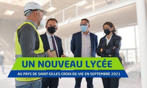 Futur lycée du Pays de Saint-Gilles-Croix-de-Vie : dernière visite du chantier avant ouverture