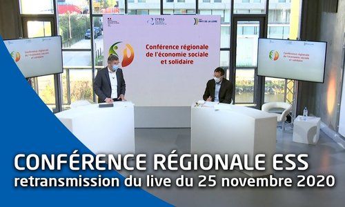 Conférence régionale de l'économie sociale et solidaire [live du 25 novembre 2020]