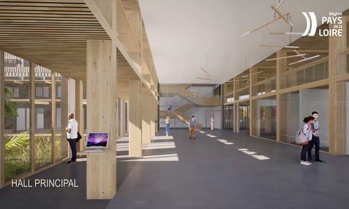 Projet architectural du futur lycée de St Philbert de Grand Lieu