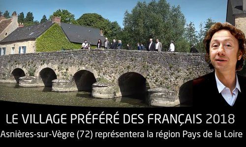 La commune d'Asnières-sur-Vègre (72) dans Le Village Préféré des Français