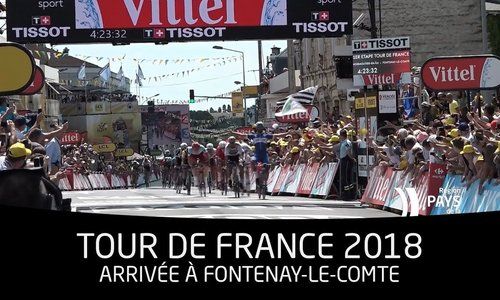 Tour de France 2018 : arrivée à Fontenay-le-Comte (85)