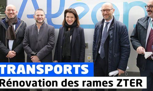 La Région des Pays de la Loire présente la rénovation des rames ZTER Aléop