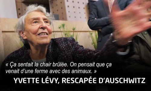Yvette Lévy, rescapée d'Auschwitz, témoigne devant les lycéens