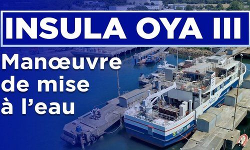 Test de mise à l'eau de l'Insula Oya III : nouvelle étape franchie dans la construction du bateau