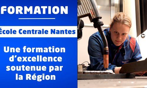Formation : Christelle Morançais visite l'École Centrale de Nantes (44)