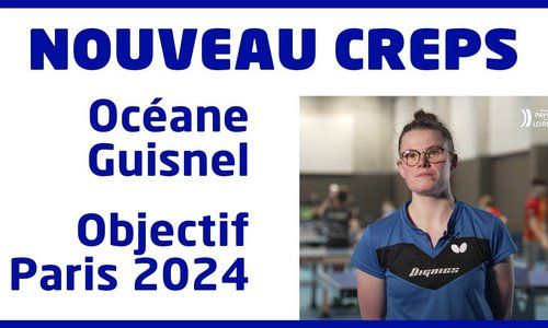 Paris 2024 : Océane Guisnel, espoir français de tennis de table intégrée au CREPS