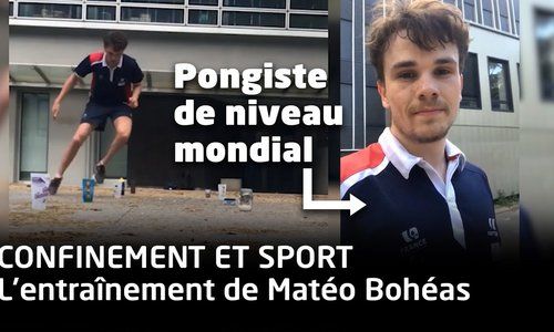 CONFINEMENT : Matéo Bohéas partage son entraînement d'athlète de haut niveau