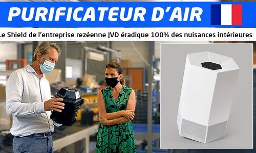 Le Shield : un purificateur d'air innovant et fabriqué en France par l'entreprise rezéenne JVD