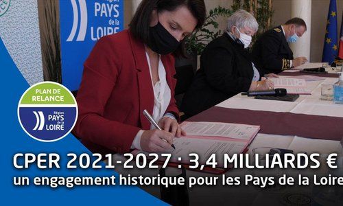 La Région Pays de la Loire et l'État signent le Contrat de Plan État-Région 2021-2027 : 3,4 Mds €