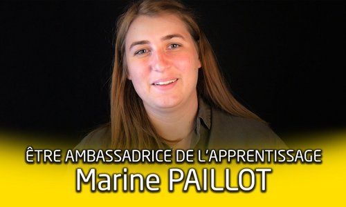 Portrait d'ambassadrice de l'apprentissage : Marine Paillot