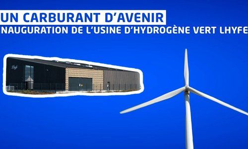 Christelle Morançais inaugure l'usine Lhyfe, producteur d'hydrogène 100% vert, à Bouin (85)