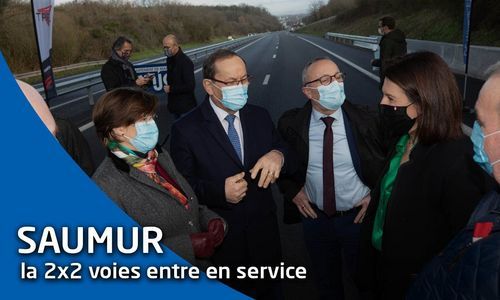 Plan régional routier : mise en service de la 2x2 voies du contournement de Saumur