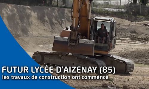 Pose de la première pierre du nouveau lycée à Aizenay