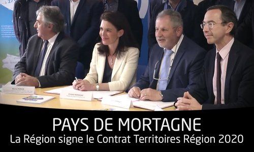 La Région signe le CTR 2020 de la Communauté de communes du Pays de Mortagne