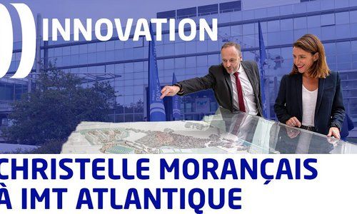 Christelle Morançais découvre les startups de l'IMT Atlantique à Nantes (44)