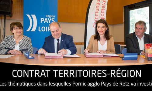 La Région signe le CTR 2020 de la Communauté d’Agglomération de Pornic agglo Pays de Retz