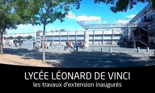 Inauguration des travaux d'extension du lycée Léonard de Vinci de Montaigu (85)