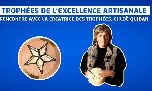 Chloë Quiban, maître verrier, a crée les Trophées de l'excellence artisanale de 2021