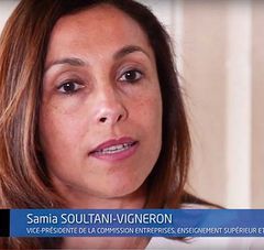 Samia Soultani-Vigneron, vice-présidente déléguée à l'enseignement supérieur et la recherche.