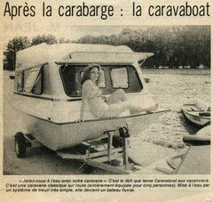 La « caravaboat », coupure de presse du Courrier de l’Ouest du 30 juin 1980.