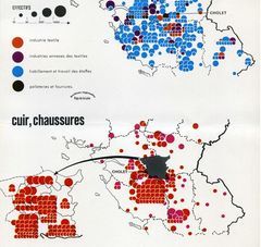 Cartes industrie de la mode dans le Choletais.