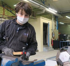 étudiant de l'école de production régionale à Cholet