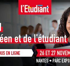 L'Etudiant Salon du lycéen et de l'étudiant. Inscrivez-vous en ligne sur letudiant.fr 26 et 27 novembre Nantes Parc expo