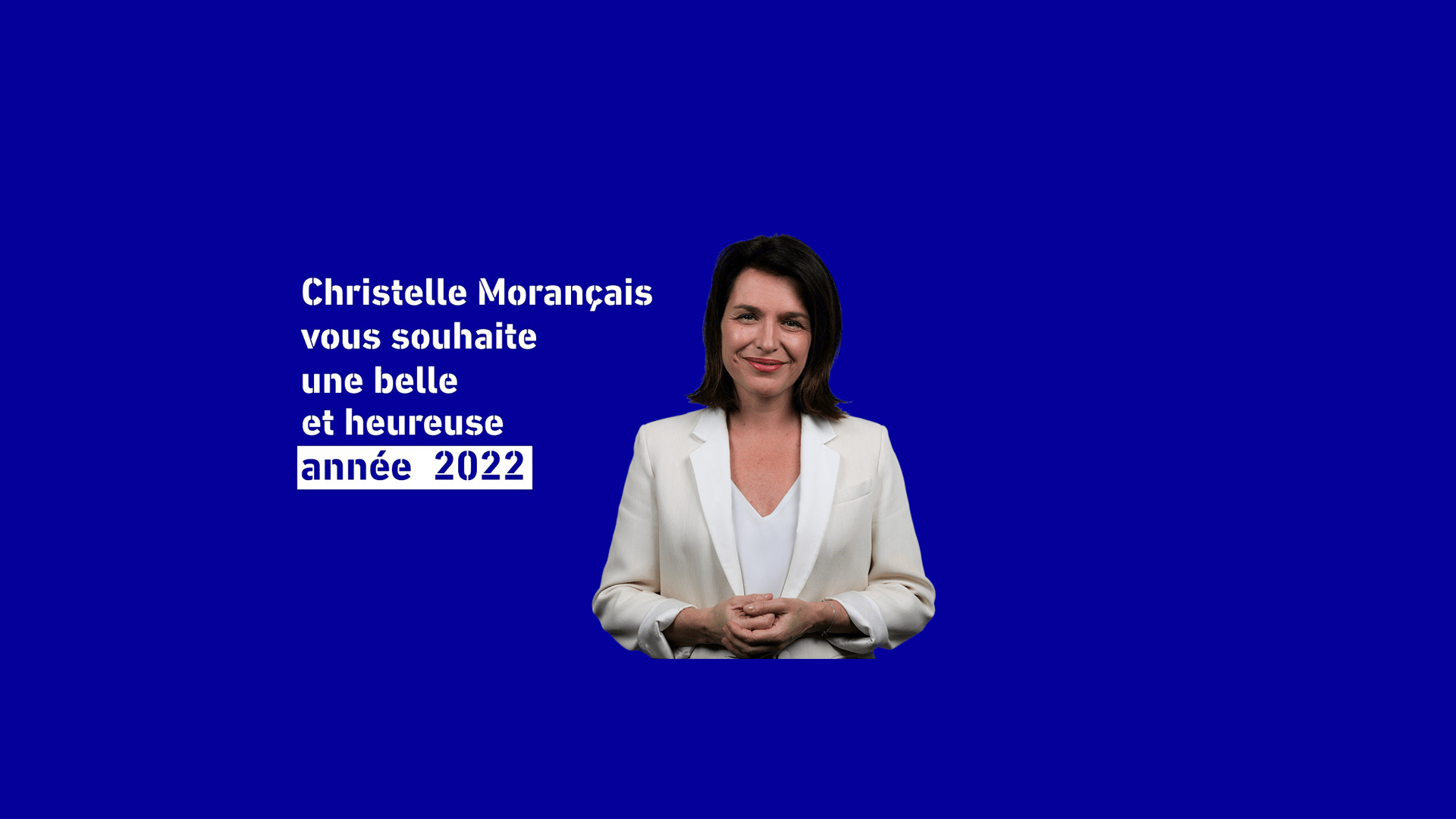 Christelle Morançais vous une belle et heureuse année 2022